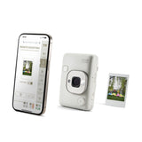 instax - Mini LiPlay, Cámara instantánea híbrida. Cámara e Impresora para Smartphones. Color Misty White