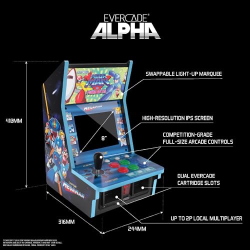 Evercade Alpha Mega Man Bartop Arcade