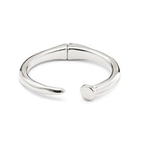 UNO de 50 | Pulsera Rígida en Aleación de Metales | Bañado en Plata de Ley | Joya Artesanal | Diseño Creativo