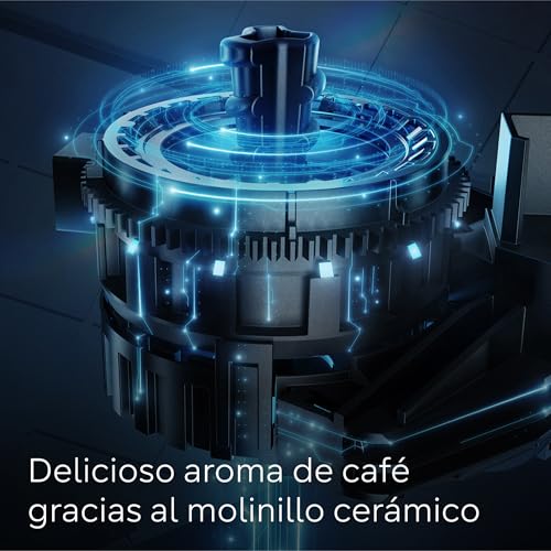 SIEMENS - Cafetera superautomática, EQ700, iSelect Display, coffeeWorld, con preparación en frío y preparación lenta, espumador de leche, Home Connect, gris, TP715R01