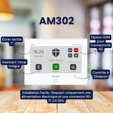 Daewoo AM371 - Kit de Alarma (WiFi y gsm, 7 Pulgadas, 12 Accesorios, Sirena Exterior, 2 cámaras giratorias Full HD