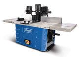 Scheppach Fresadora de mesa HF60, 230 V, 1500 W, pinzas de sujeción de 6/8/12 mm, altura máx. 40 mm, regulación de velocidad variable de 11500 hasta 24000 min-1, incluye ampliadores de mesa