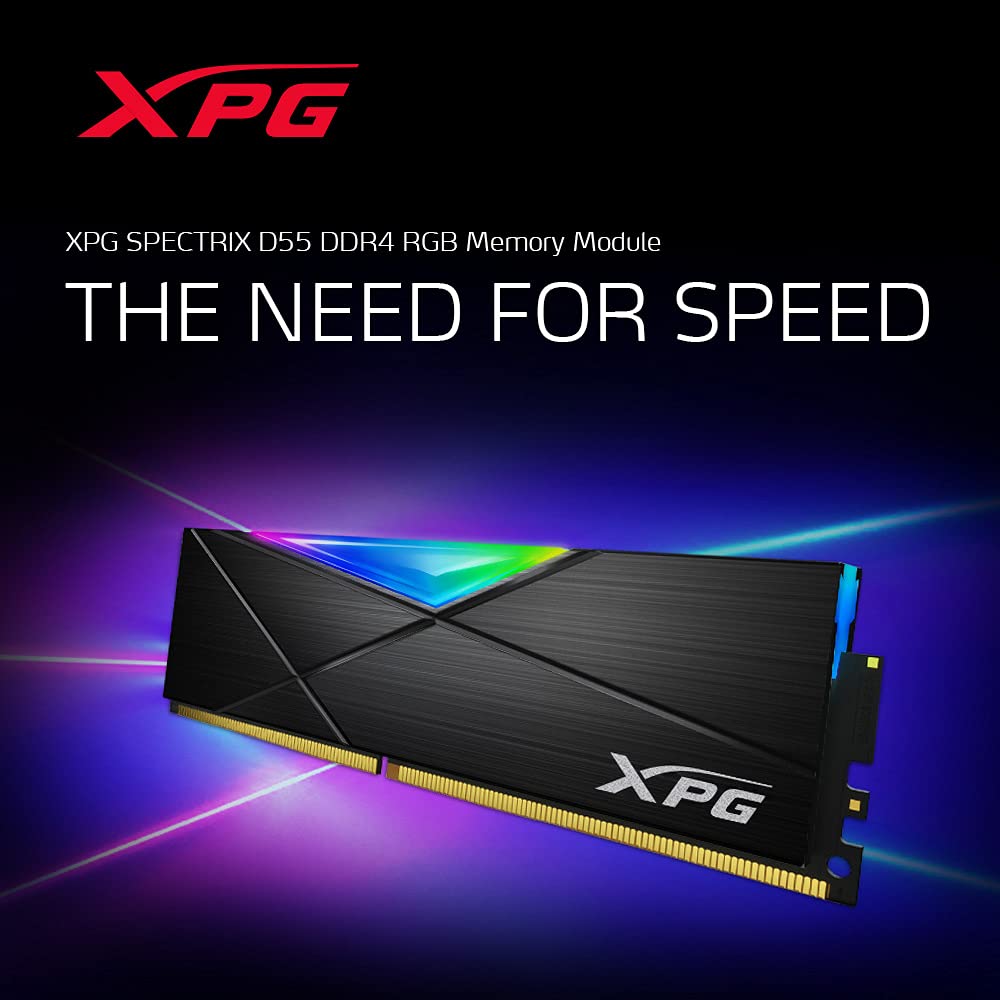 Módulo de memoria SPECTRIX D55 DDR4 RGB 3600 MHz 32GB (2x16GB), dual package , High Performance