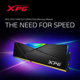 Módulo de memoria SPECTRIX D55 DDR4 RGB 3600 MHz 32GB (2x16GB), dual package , High Performance