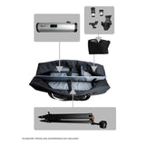 Celestron 94025 Bolsa para kit completo telescopio 40” – Estuche para transporte de telescopio, montura, trípode y accesorios, compartimentos interiores acolchados ajustables y bolsa accesorios, negro