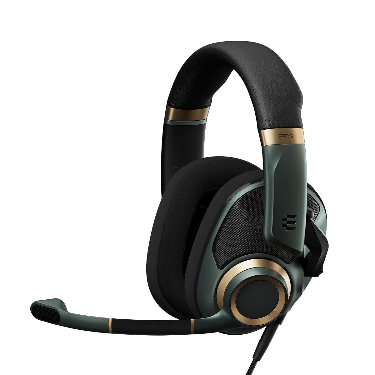 EPOS Auriculares para juegos H6Pro con micrófono, acústica abierta, diadema ligera, cómoda y duradera, para PC, Mac, PS4, PS5, Xbox Series X, Xbox One, Nintendo Switch (verde)