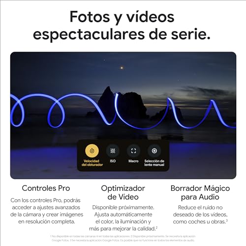 Google Pixel 8 Pro -Smartphone Android libre con lente teleobjetivo, batería con autonomía de 24 horas y pantalla Super Actua - Obsidiana, 256GB