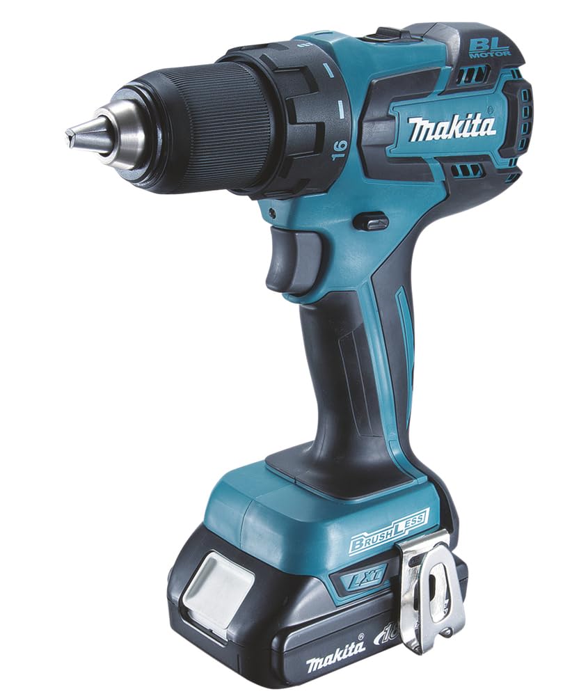Makita DDF459RMJ - Taladradora inalámbrica (18 V, 4,0 Ah, 2 baterías y cargador en embalaje MAKPAC)