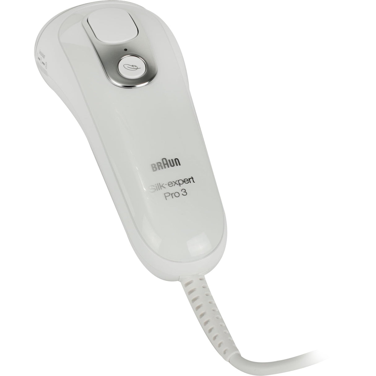 Braun Silk·expert Pro 3 PL3122 - Depiladora con pulsos de luz, depilación semidefinitiva, alternativa al láser, bolsa, maquinilla de afeitar Venus, 2 cabezales, color blanco/plateado