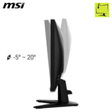MSI mag 255XF Monitor FHD Gaming de 24,5", Panel IPS rápido de 1920 x 1080, 300 Hz / 0,5 ms (GtG, mín.) sRGB del 120%, Diseño sin Marcos, Preparado para HDR, DisplayPort 1.4a, HDMI, Negro