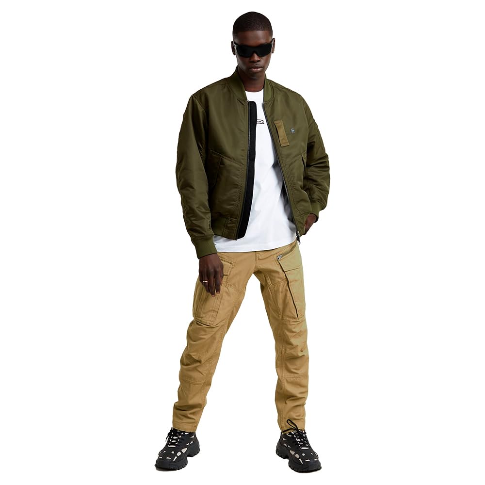 G-STAR Para Hombre Flight GA-1 Bomber Jacket, Verde (shadow olive D25370-C143-B230), XL