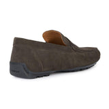 Geox U Kosmopolis + Grip, Mocasin Hombre, marrón Oscuro, 43.5 EU