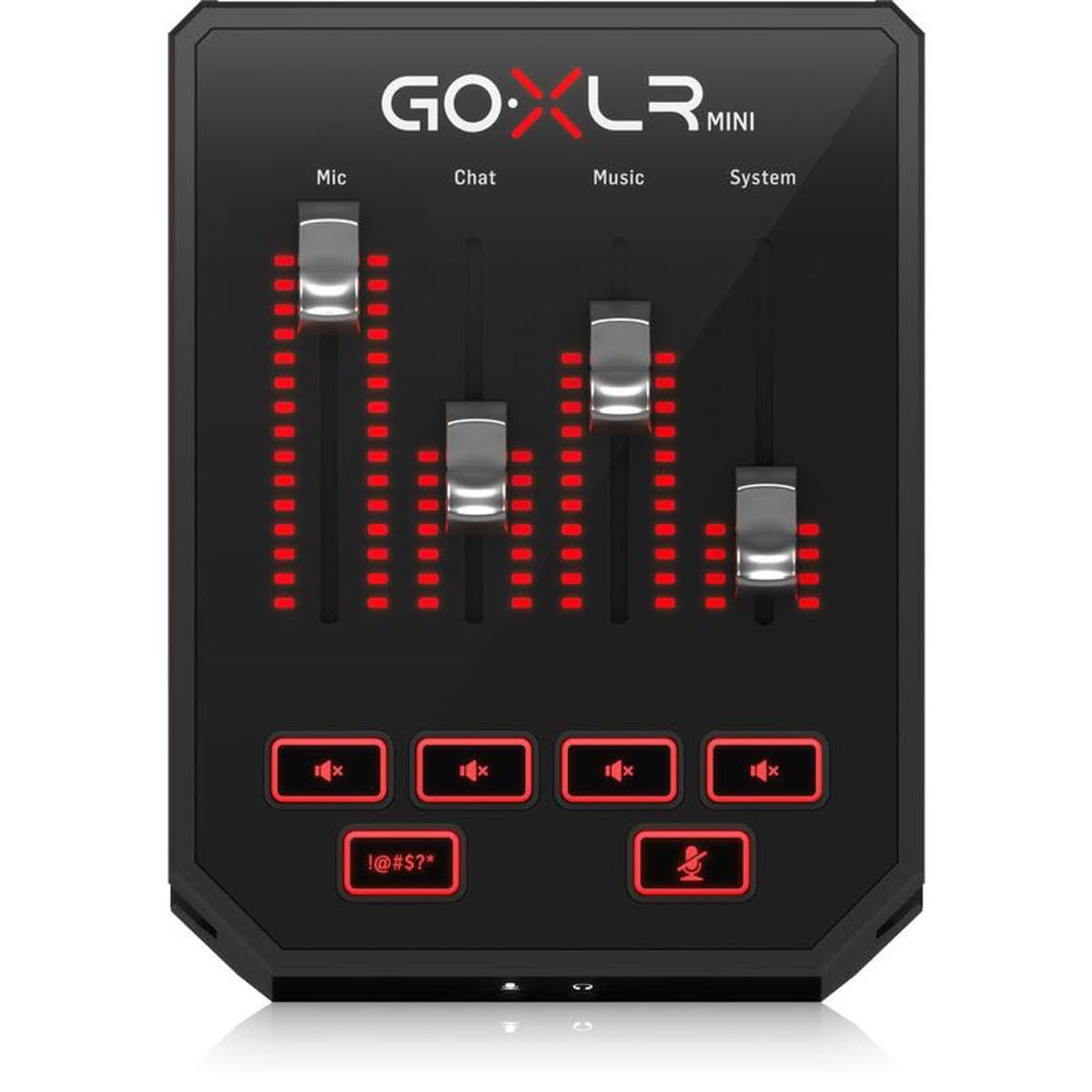 TC Helicon Mezclador de transmisión en línea GoXLR MINI con interfaz USB/audio y preamplificador Midas, solo compatible con PC