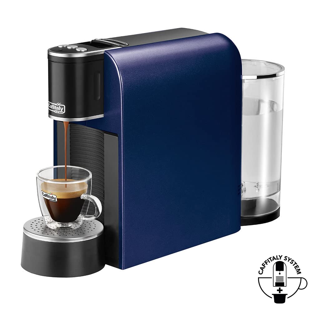Caffitaly System - Máquina de café Arka S33R para cápsulas originales, compacta, rápida y silenciosa, sistema multibebida, dosificación automática, encendido rápido, apagado automático, 42