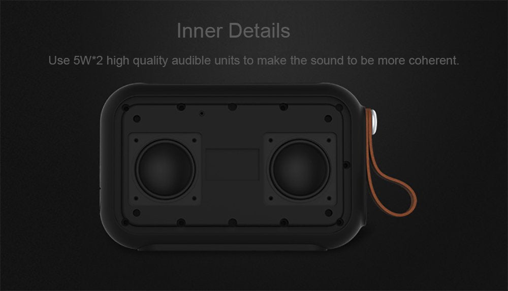 Remax Fabric - Altavoz Bluetooth portátil, Color Negro