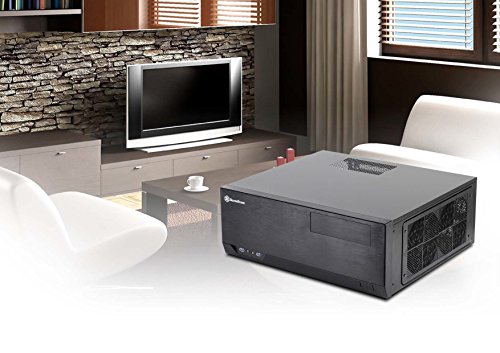 SilverStone SST-GD09B - Grandia HTPC ATX Carcasa de ordenador, Rendimiento silencioso con alto flujo de aire, negro