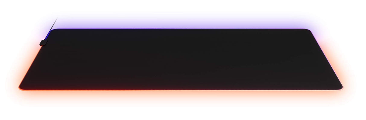 SteelSeries QcK Prism 3XL - Alfombrilla de ratón para juegos - Iluminación RGB de 2 zonas - Iluminación de eventos en tiempo real - Optimizada para sensores de juego - Tamaño 3XL (1220mmx590mmx2mm)