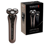 Remington X9 Limitless Afeitadora Rotativa, Máquina de Afeitar Inalámbrica, Cabezal Pivotante PivotBall 360°, Tecnología PowerSense, Cuchillas Flexibles, 60 min Autonomía, Resistente al Agua
