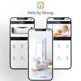 Strong Helo View - Kit de 2 cámaras inalámbricas de vigilancia WiFi para exteriores, con protección IP65, visión nocturna y detección de movimiento, app Helo by Strong iOS y Android