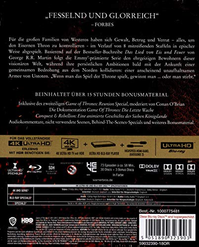 Game Of Thrones - TV Box Set (4K Ultra-HD) [Alemania] [Blu-ray]