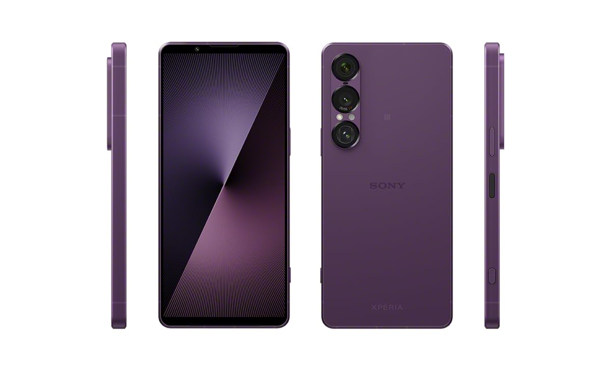 Sony Xperia 1 VII 6.5" 19.5:9 FHD+ HDR OLED, 120Hz, Lente Triple, 3.5 mm Audio Jack, Android 14, SIM Libre, 12GB RAM, 256GB Almacenamiento, Protección IP65/68, Dual SIM Hybrid, Púrpura