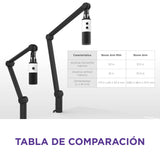 NZXT Boom Arm Mini - Ap-BOOMS-B1 - Brazo de Brazo de micrófono pequeño para transmisión, creación de Contenido, podcasting y grabación - Canal de Cable Cubierto - Compatibilidad Universal - Negro