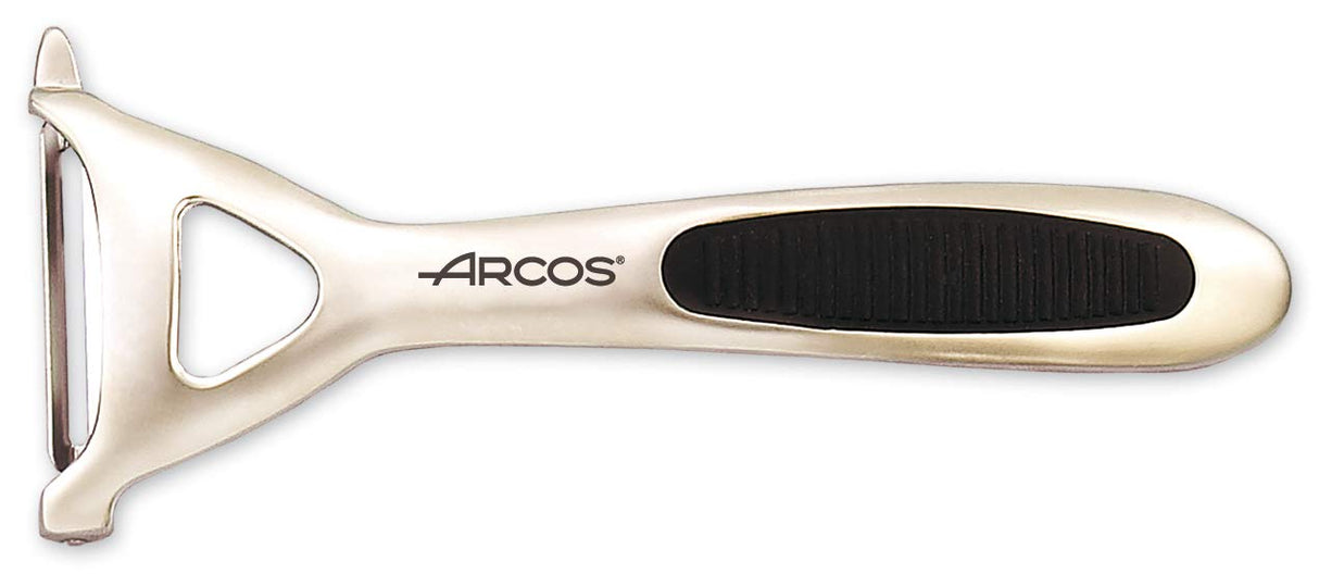 Arcos Accesorios de Cocina - Juego de 5 Piezas (Pelador, Cascanueces, Sacacorchos, Prensa Ajos, Abrelatas) - Aleación de Zinc, Acabado Cromado, Caja Regalo - Plata