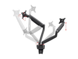 Monoprice 115525 Soporte de Escritorio Ajustable con Resorte de Gas para Monitor Dual (15 a 34 Pulgadas)