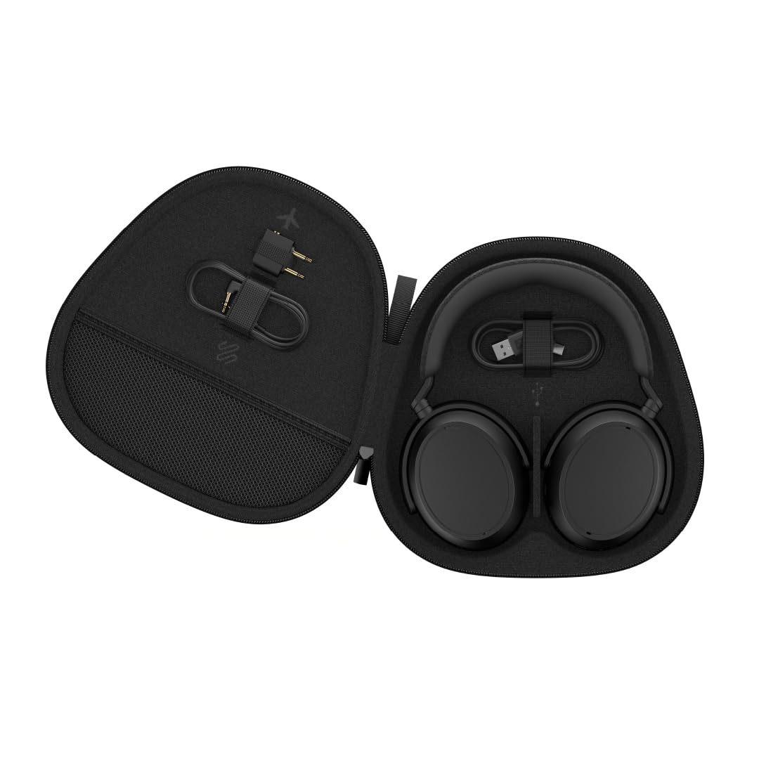 Sennheiser Auriculares MOMENTUM 4 Wireless, auriculares Bluetooth para llamadas nítidas con cancelación de ruido adaptativa, 60 horas de duración de la batería, sonido personalizable – Negro