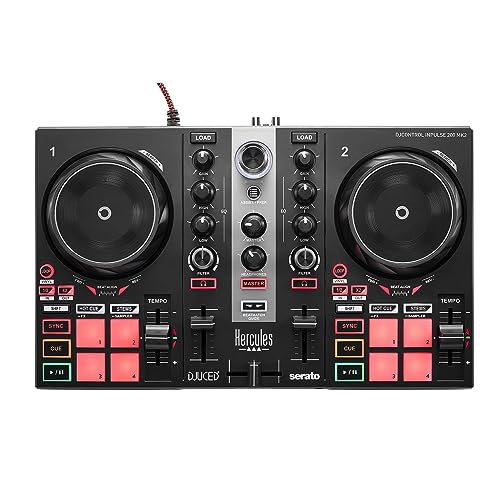 Hercules DJLearning Kit MK2 — Kit Todo en Uno para Aprender a Mezclar — Software y Tutoriales Incluidos