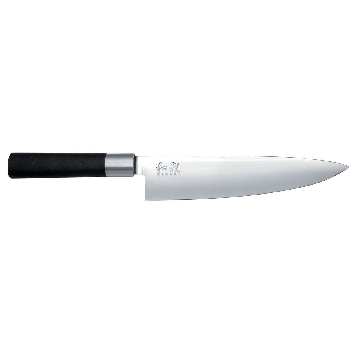 KAI Wasabi Black Bloque de cuchillos de roble equipado con 8 cuchillos, desmontable para limpieza - Dimensiones 31 x 18 x 34 cm - Juego completo de cuchillos de cocina