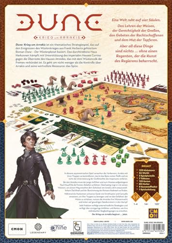 CMON | Dune: Guerra por Arrakis | Juego básico | Juego Experto | Juego de Estrategia | 1-4 Jugadores | A Partir de 14 años | 120 Minutos | alemán, CMND0502