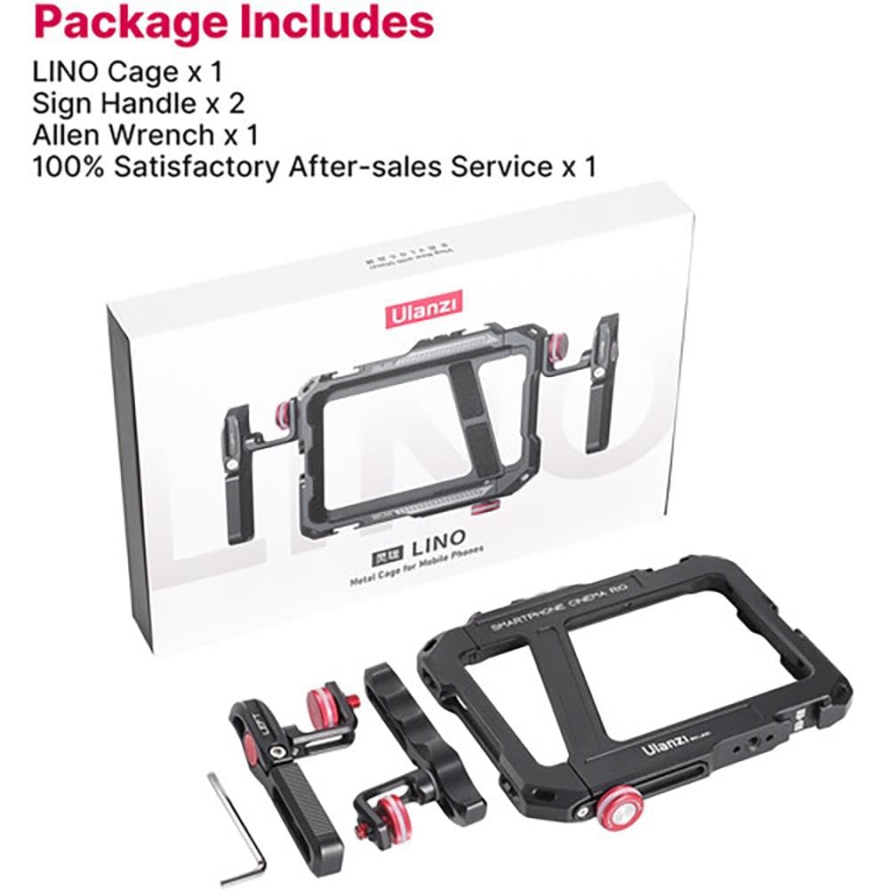 Ulanzi Lino Cage Rig Compatible con iPhone X / 11/12/13 - Metal