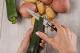 Arcos Riviera - Juego de Cuchillos de Cocina (Mondador + 1 Santoku + 1 Cuchillo Chef) - Acero Inoxidable Forjado NITRUM - Mango POM - Color Negro