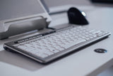 Bakker Elkhuizen S-Board 840 Design Teclado inglés USB Plata y Blanco, Plata y Blanco