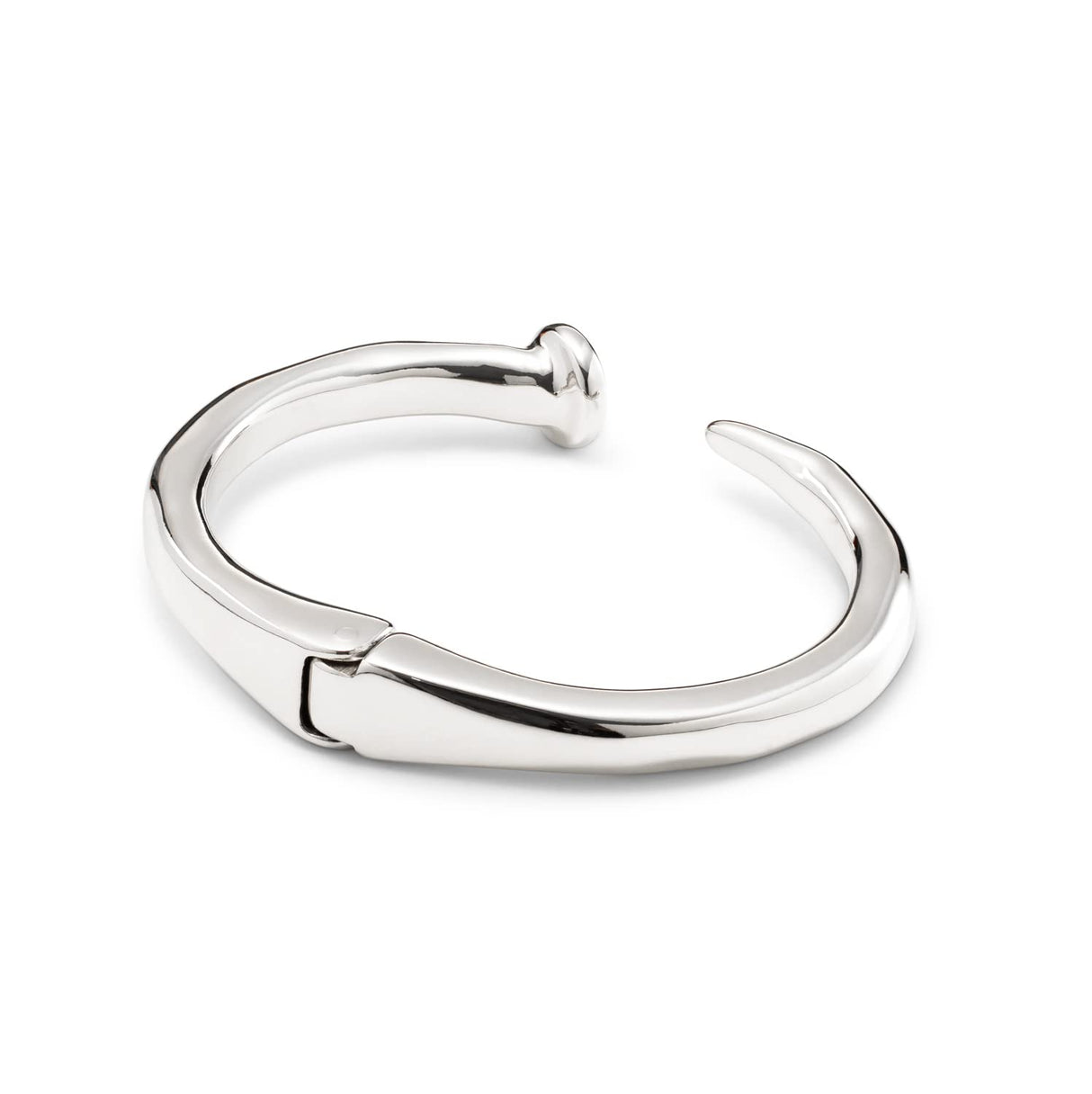 UNO de 50 | Pulsera Rígida en Aleación de Metales | Bañado en Plata de Ley | Joya Artesanal | Diseño Creativo