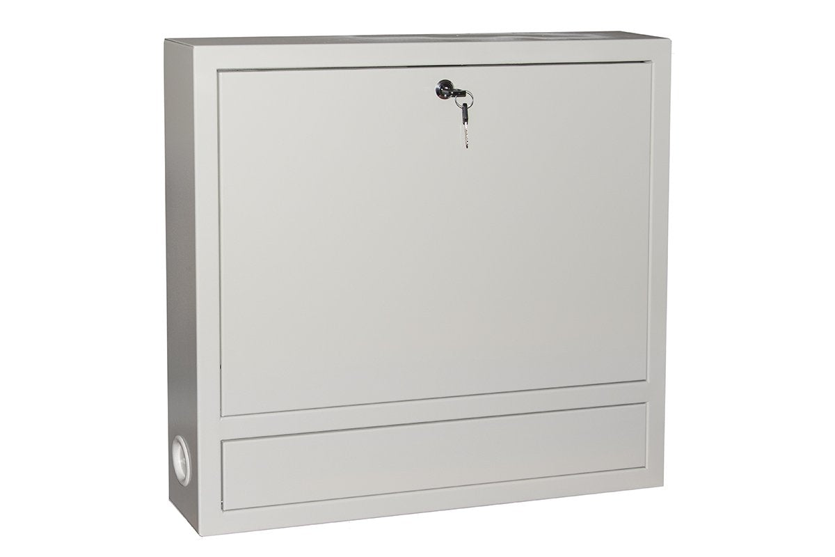 LINK Armario de Pared para portátil con Cierre de Llave, Color Gris