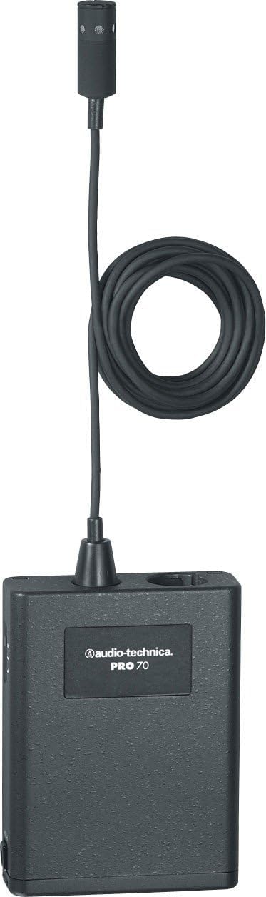 Audio-Technica PRO70 Micrófono de condensador cardioide lavalier/instrumento Negro