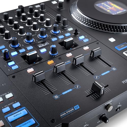 RANE PERFORMER Controlador DJ motorizado de 4 canales, platos 7" con displays, faders Precision Feel, Stem Split, FX Avanzado, Serato DJ Pro incluido