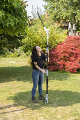 IKRA tijeras cortasetos telescópico a batería ICPH 2040, incl. 2x batería, cargador rápido y cinta de hombro