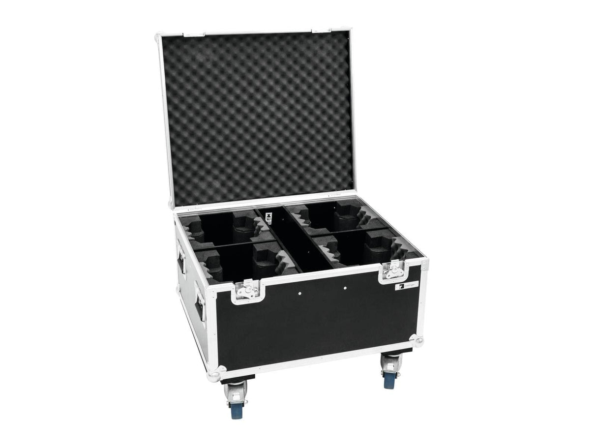 Roadinger Flightcase 4 x Tmh Fe 600 con Ruedas, Multicolor, Talla única