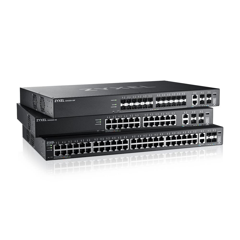 Zyxel 24-Port GbE L3 Access Switch with 6 10G Uplink (XGS2220-30)