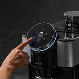 Cecotec Cafetera superautomática Táctil Cremmaet Spin. 1450W, 19 Bares, Pantalla TFT, Sistema Thermoblock, Limpieza Automática, Depósito de 290g de Café en Grano, 1,5L de Agua y 600ml de Leche
