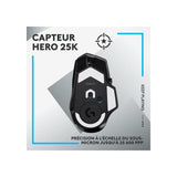 Logitech G G502 X LIGHTSPEED Ratón inalámbrico para Gaming - Ratón óptico con interruptores óptico-mecánicos híbridos LIGHTFORCE, sensor HERO 25K, compatible con PC - macOS/Windows - Negro