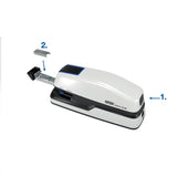 Rexel Rapid Grapadora Eléctrica Contactless Optima GripE, Grapadora Automática con 1000 Grapas Incluidas, Grapadora Color Blanco, Hasta 20 Hojas, 2102349