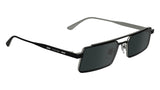 Calvin Klein Unisex Adult Sunglasses CK24111S - Matte Black with Solid Grey Lens