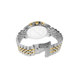 Michael Kors - Cronógrafo Lexington con Correa de Acero Inoxidable Plateado y Dorado para Hombre MK8344