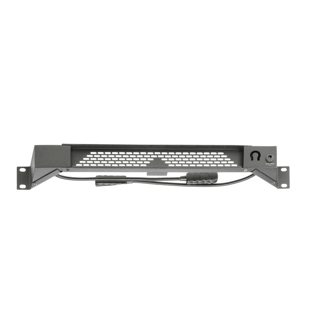 Adam Hall 19" Parts 87463 ULTRA C - Panel de iluminación LED COB para rack con dos lámparas flexo y selector de color
