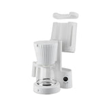 Alessi Plissé MDL14 W - Máquina para Café Filtrado de Diseño, Función Automática de Arranqueen, en Resina Termoplástica, Enchufe Europeo, 1100 W, 150 cl, Blanco