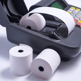 Rollos Papel Térmico 80x80x12 mm para Sumadora Impresora TPV, Sin Bisphenol A (24 unidades)